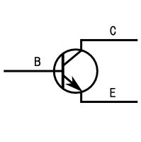 NPNトランジスタの回路図記号