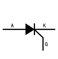 サイリスタの回路図記号